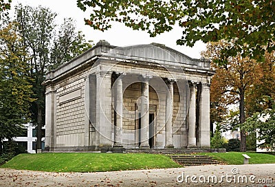 Temple of Human Passions in Parc du Cinquantenaire â€“ Jubelpark. Brussels. Belgium Stock Photo